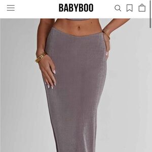 Babyboo Charcoal Maxi Skirt